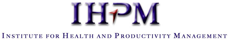 Institute for Health and Productivity Management logo