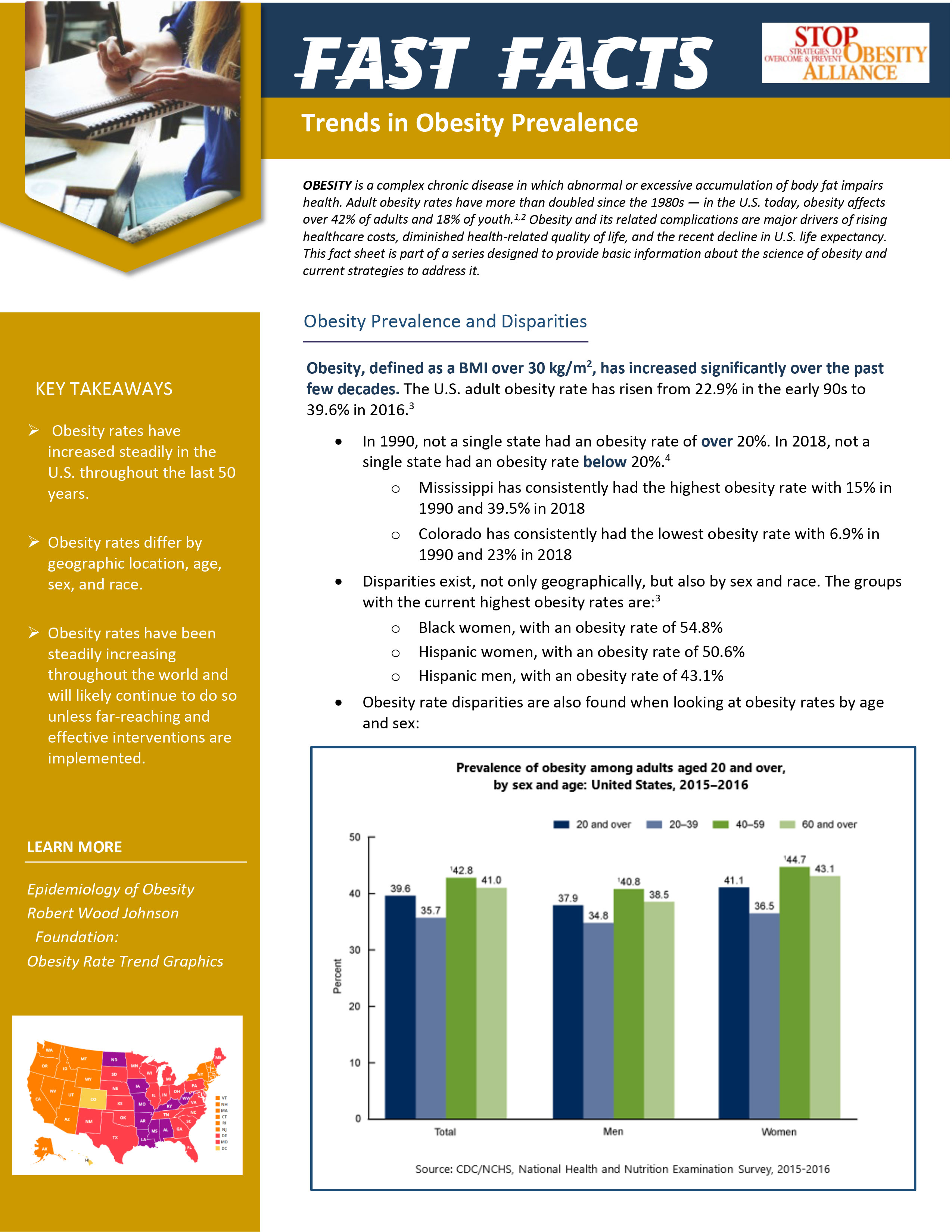 Fast Facts – Trends in Obesity Prevalence page 1