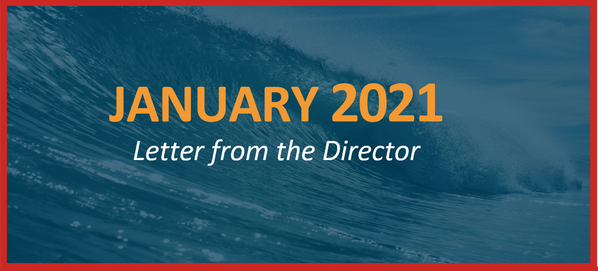 January 2021 - Letter from the Director