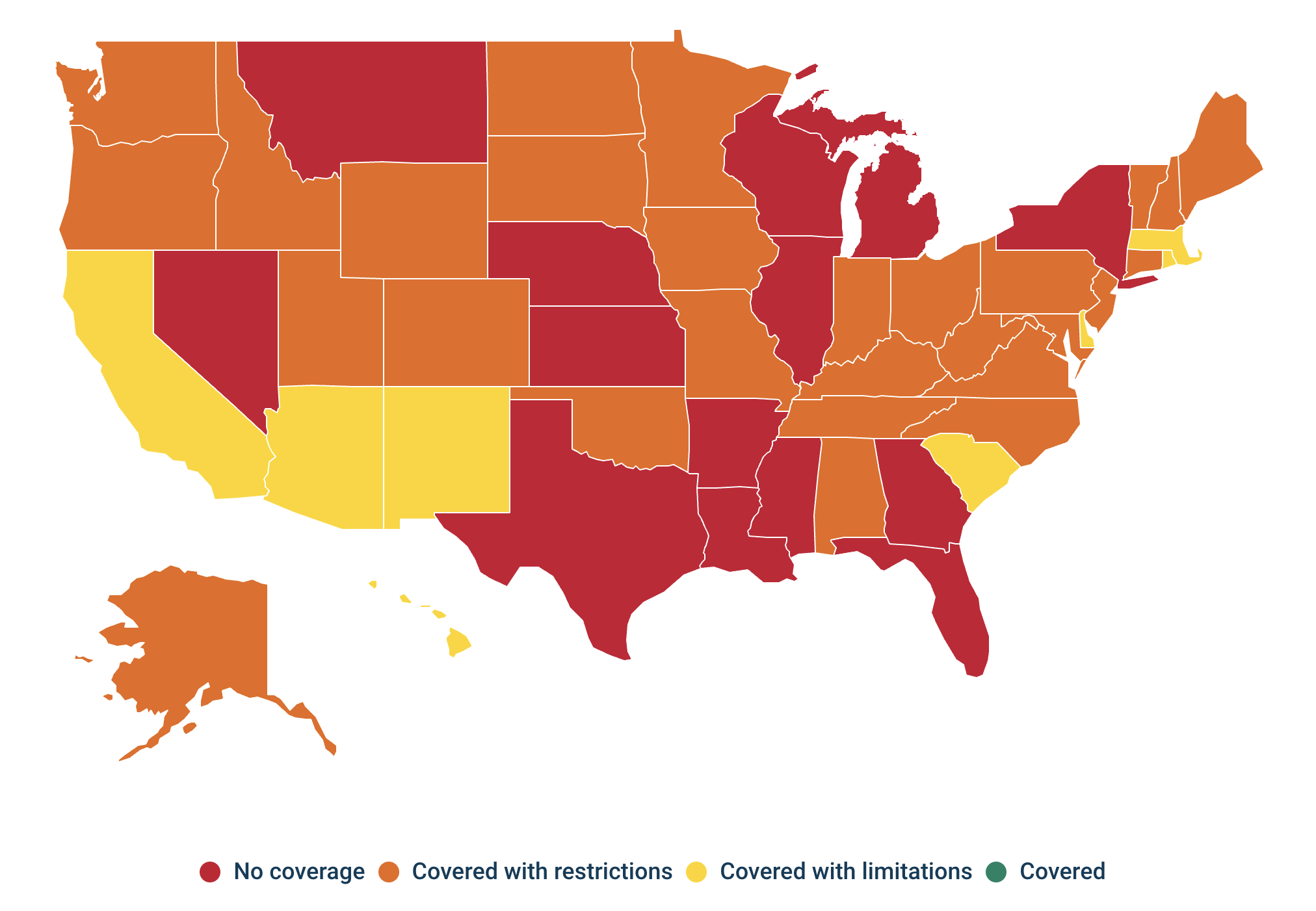 State Medicaid Coverage Map