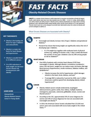 Fast Facts - Obesity Related Chronic Diseases