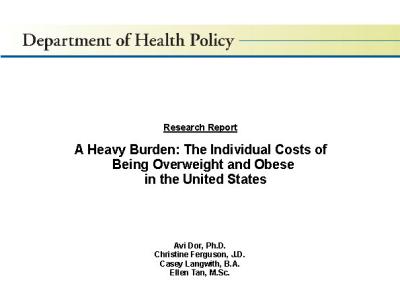 Research Report – A Heavy Burden cover