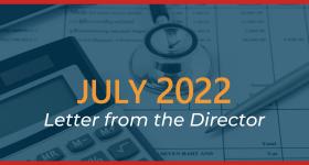 July 2022 - Letter from the Director